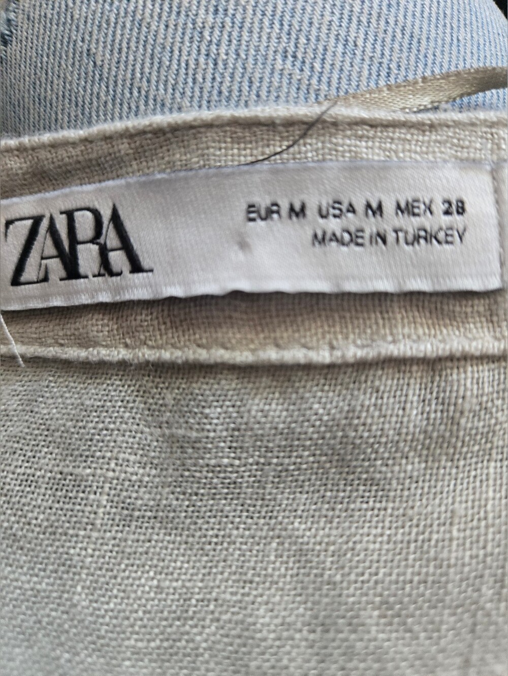 ZARA💫100% LINEN Button-Front Tunic - Picture 5 of 6